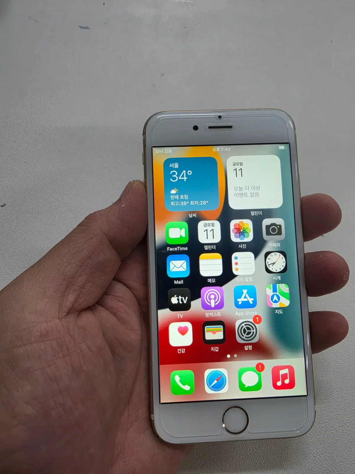 갤럭시 아이폰6s 골드 64GB 무잔상 정상공기기 중고폰