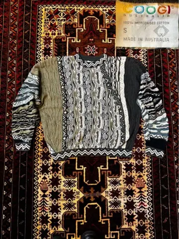 90s COOGI AUSTRALIA 3D KNIT SWEATER S