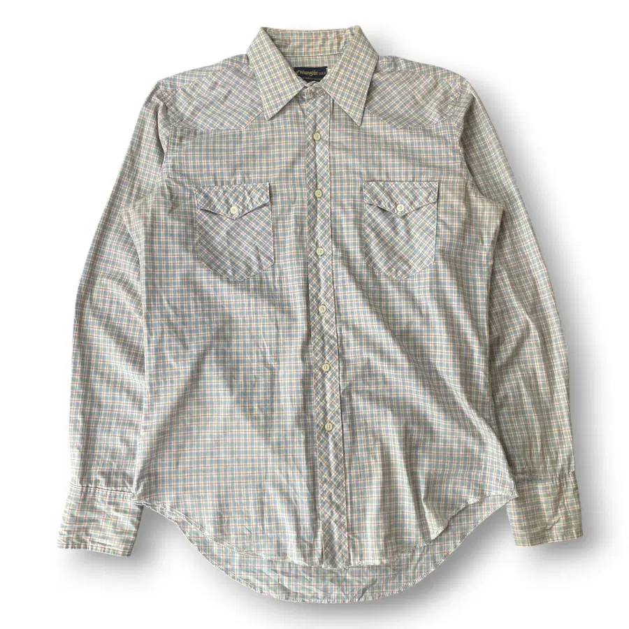 랭글러 골드 USA 70-80s 빈티지 체크 셔츠 L~XL