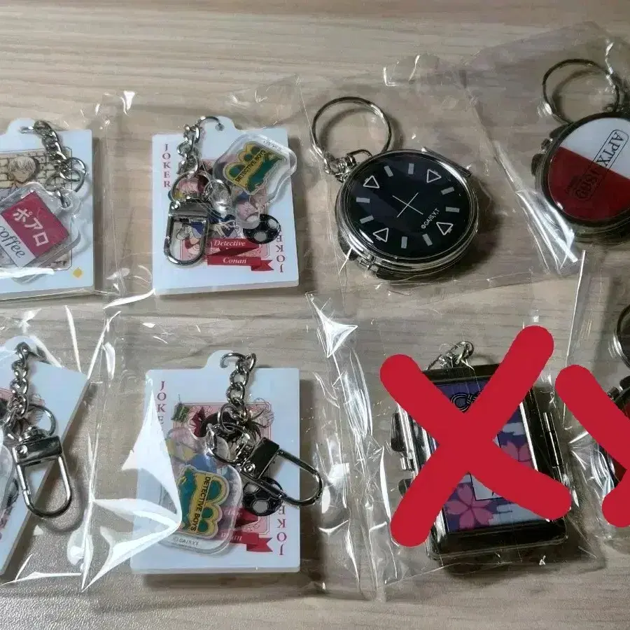 명탐정 코난 랜덤 아크릴 키링 거울 팬던트 키링 교환 양도 에도가와 코난 하이바라 아이 핫토리 헤이지 아무로 토오루