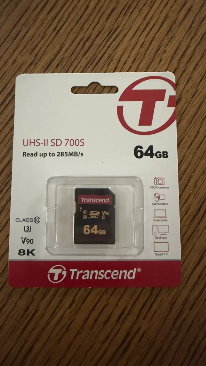 8K 트랜센드 700S UHS-II SD카드 메모리카드 64GB