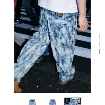 The black eye patch brush extra baggy jeans indigo 34사이즈 | 데님