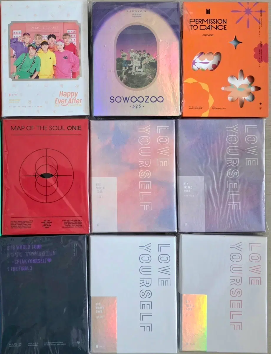 Bts DVD Blu-ray 9 pieces bulk