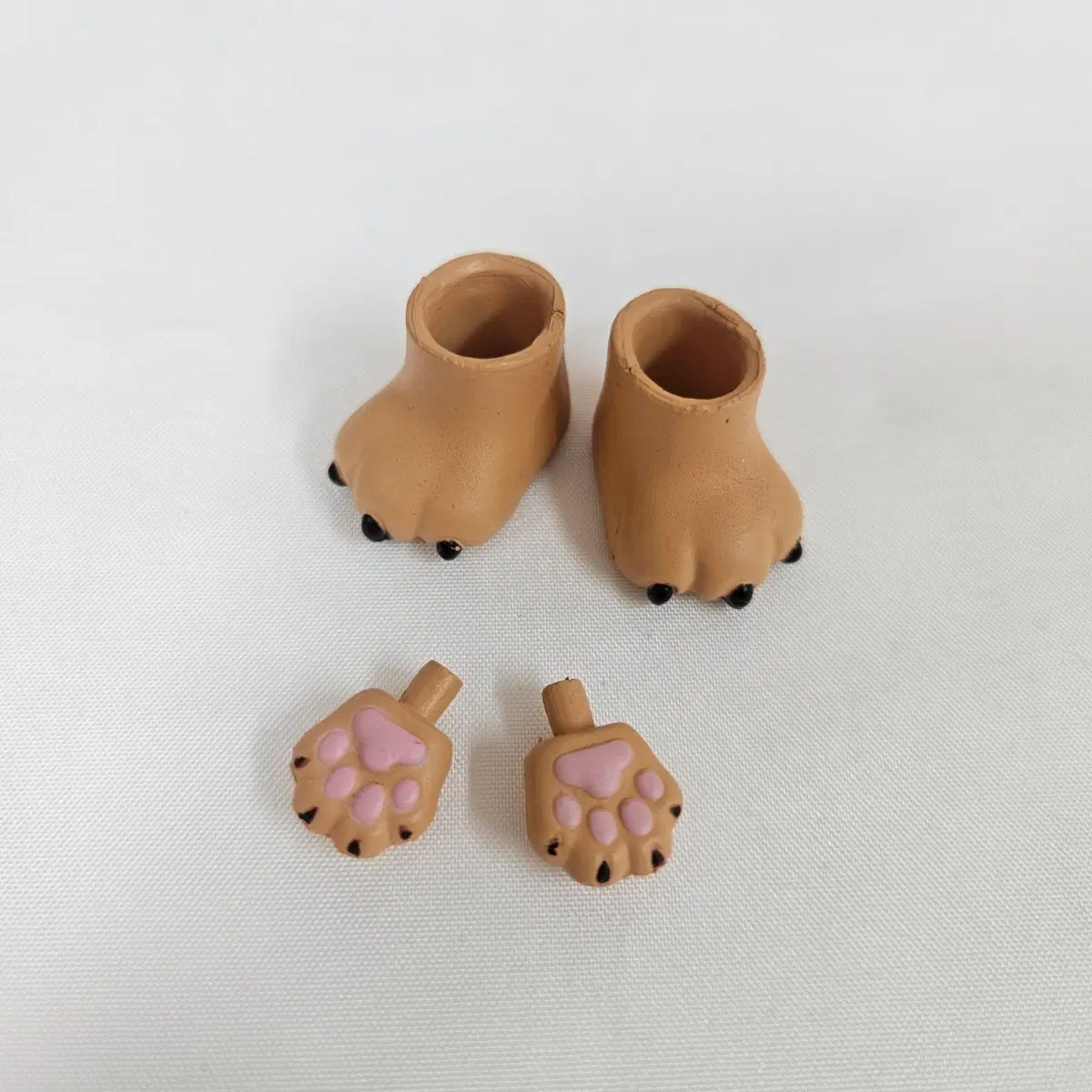 오비츠 고양이 신발+손파츠 브라운