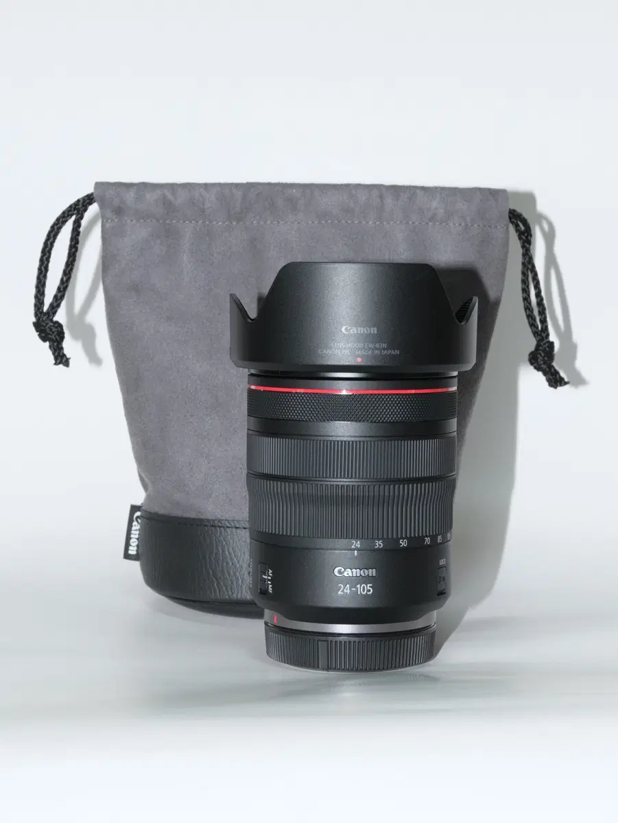 캐논 RF 24-105mm F4L IS USM 렌즈 + 파우치 포함 ( 보증기간 2027년 3월까지 )
