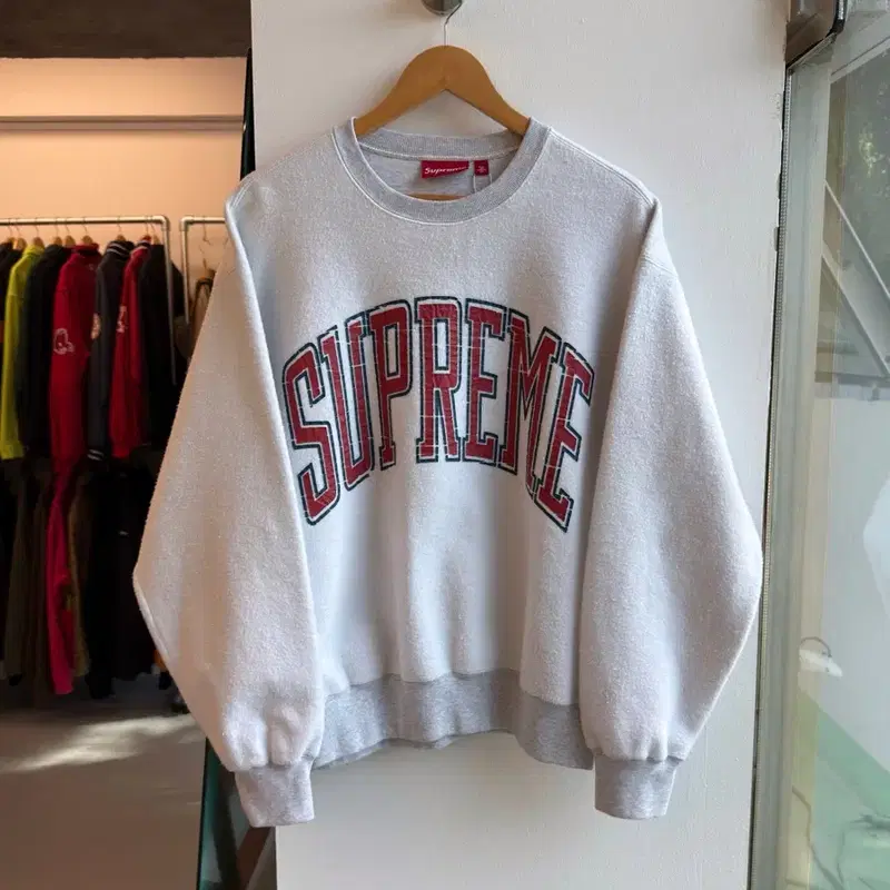 슈프림 23fw 루즈핏 인사이드 아웃 크루넥 스웻 셔츠