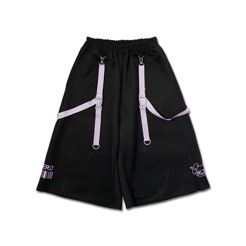 ACDC RAG BLOOD 네로 저지 8부 팬츠 BLACK/PURPLE FREE
