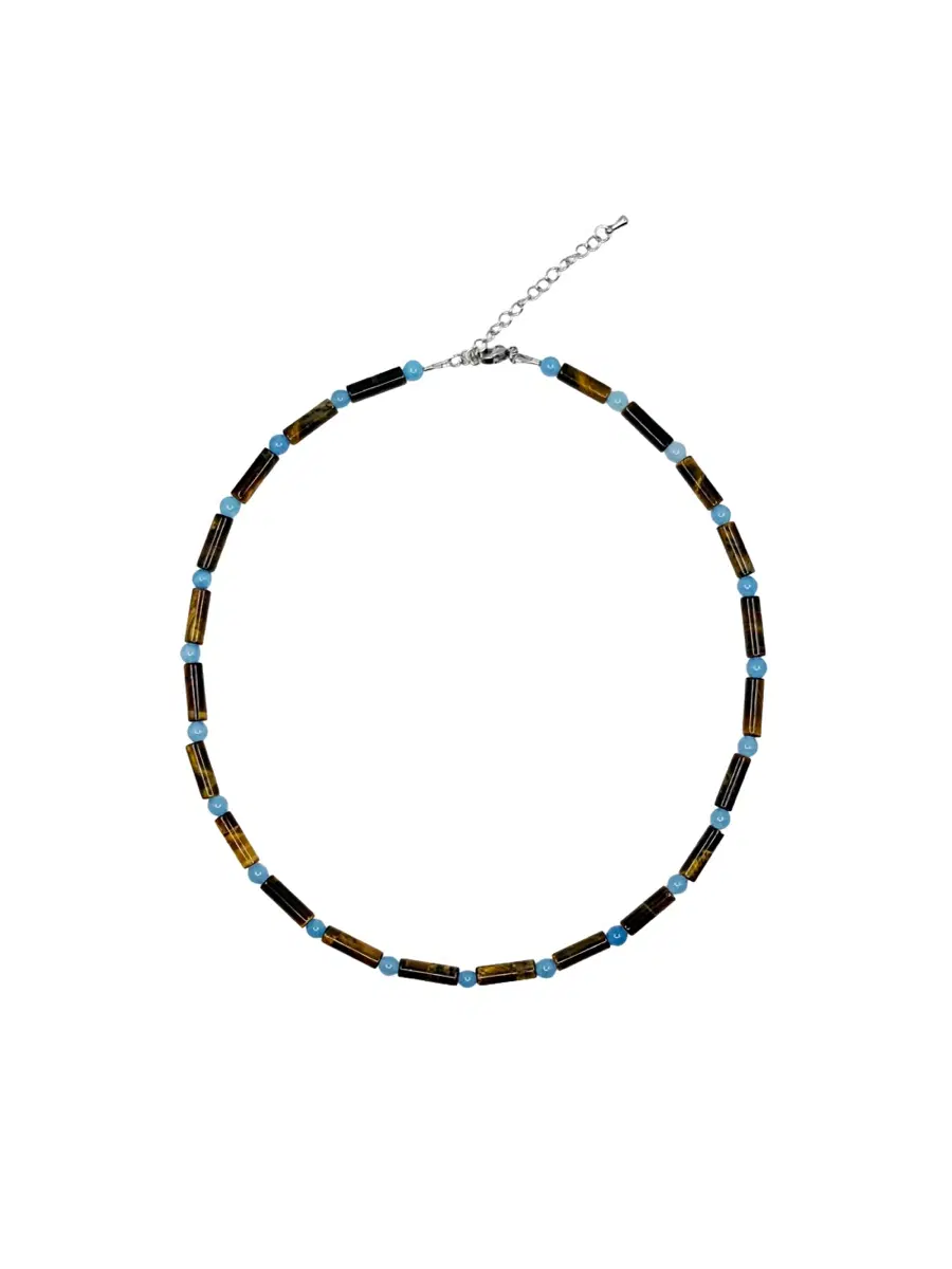 Tiger blue necklace