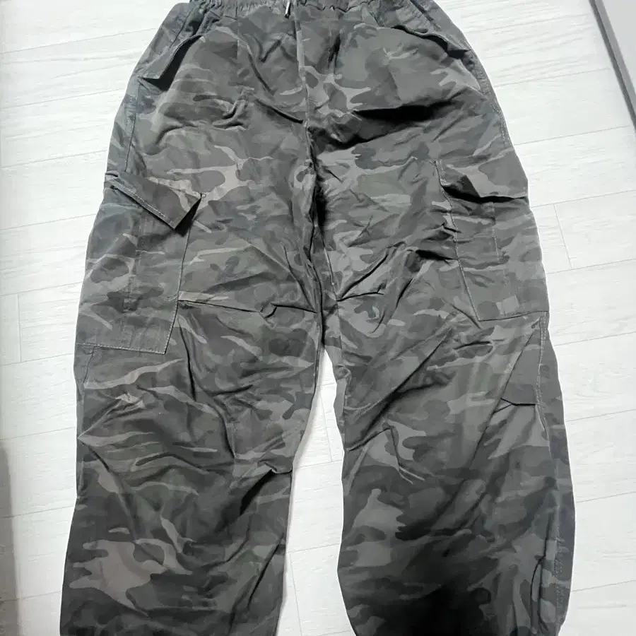 카모플라쥬 카고 조거 팬츠