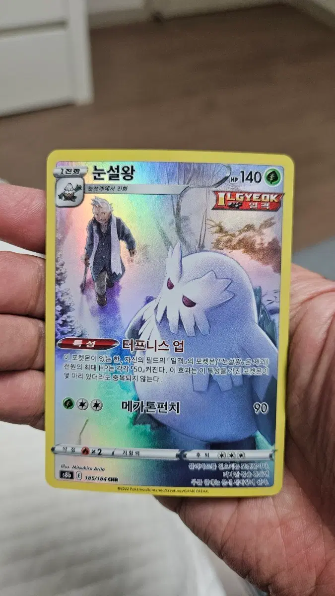 포켓몬카드 눈설왕 CHR 카드 팝니다