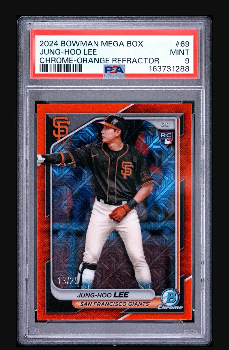 2024 이정후 루키 바우만 오렌지 25한정 psa9