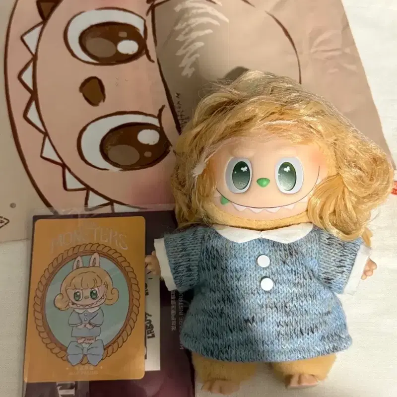 팝마트 헤어살롱 라부부 인형키링 정품