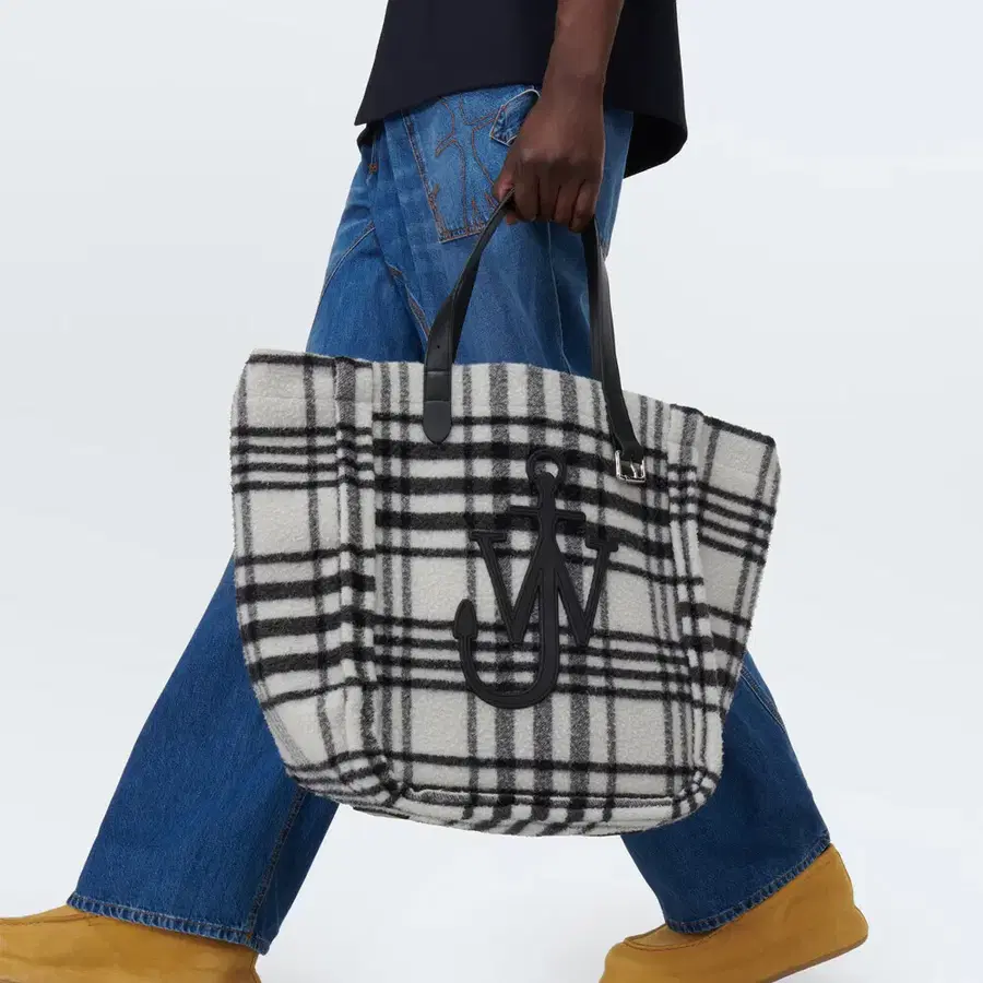 J.W Anderson Belt checked tote bag