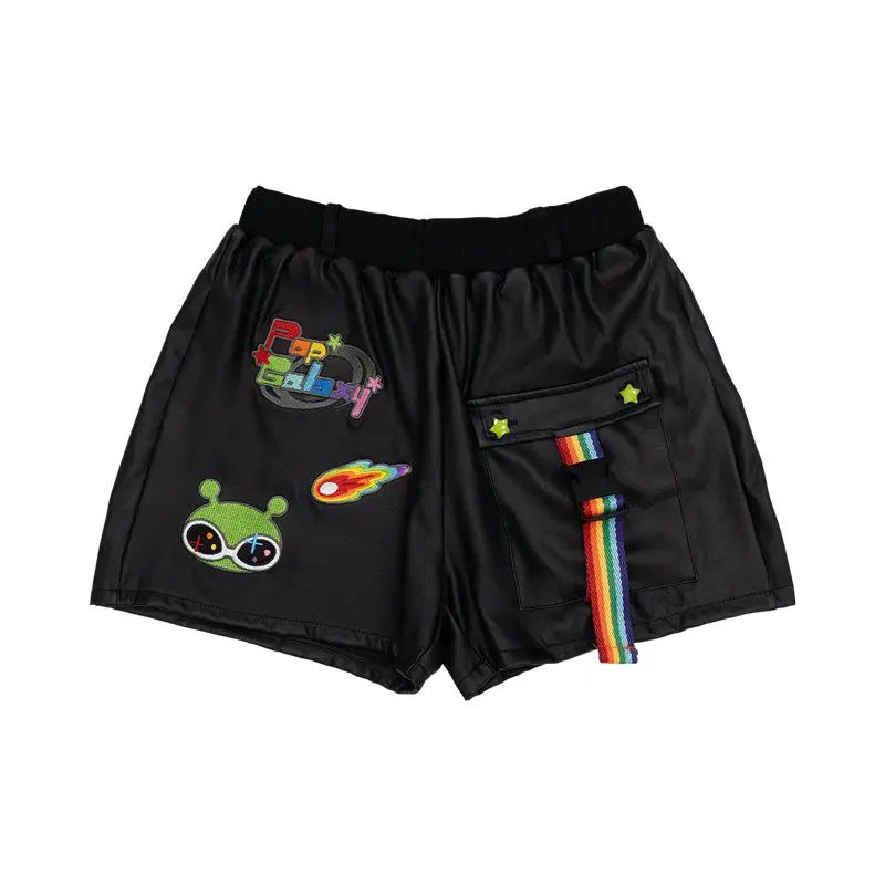 ACDC RAG 팝 갤럭시 쇼츠 BLACK/RAINBOW ONE SIZE