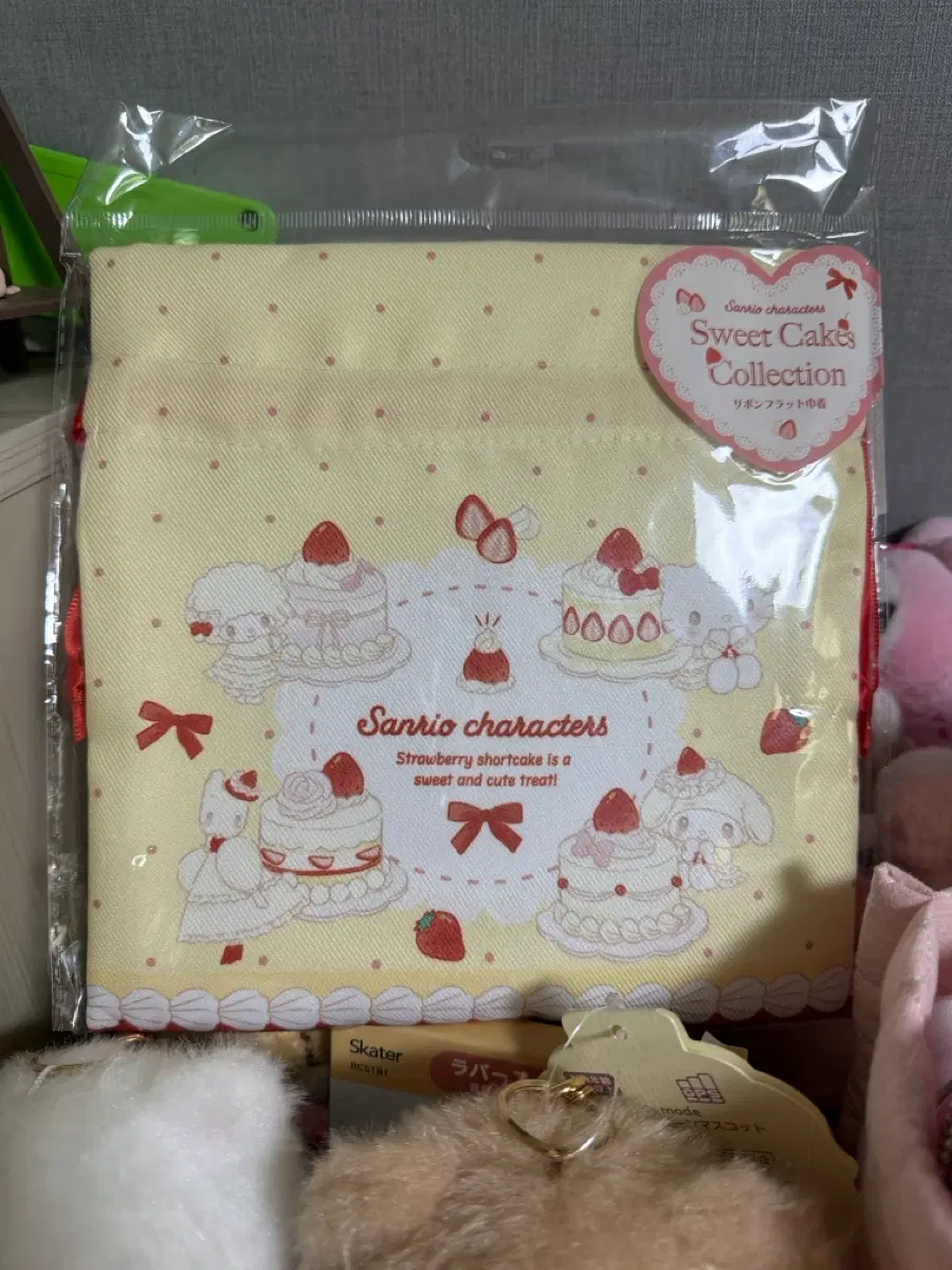산리오 스위트케이크 컬렉션 복조리 파우치