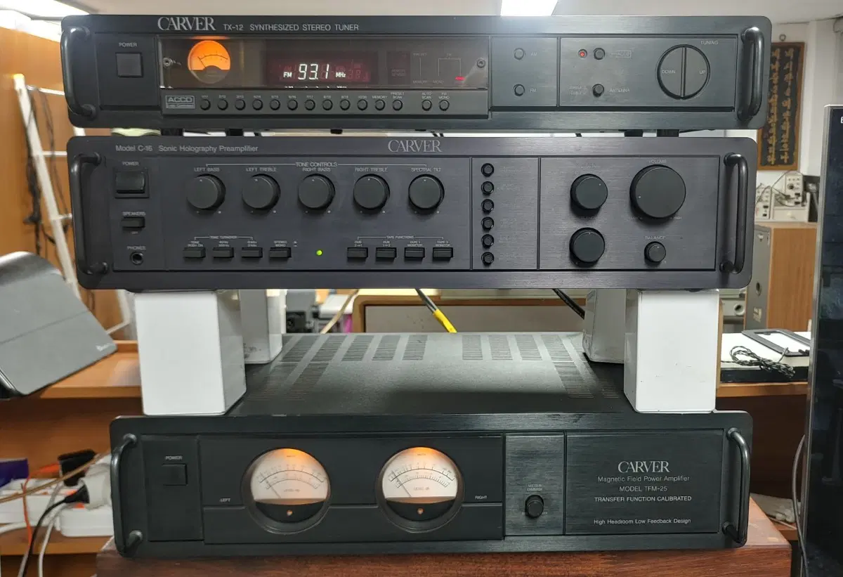 CARVER TEM-25 C-16 TX-12 파워 프리 튜너(USA)