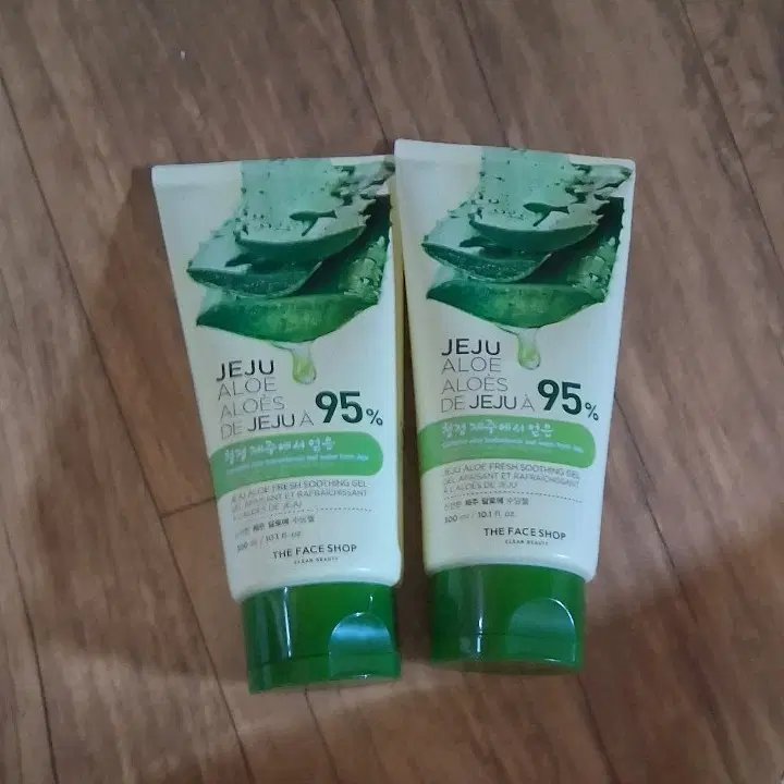 더페이스샵 제주 알로에 후레쉬 수딩젤 2개