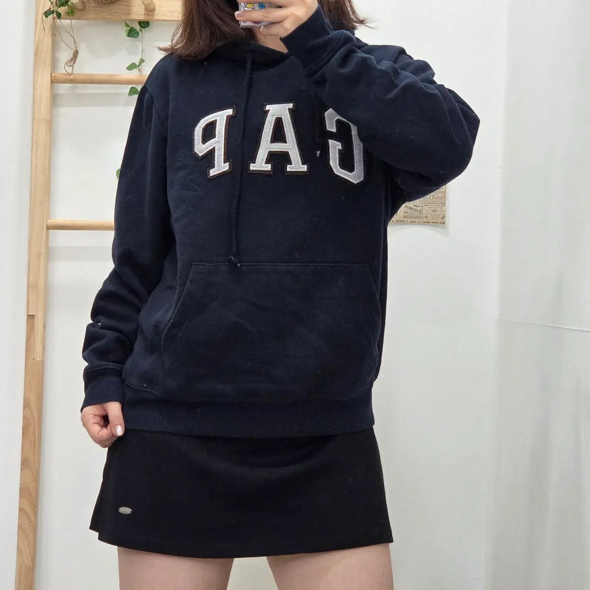 [S]GAP 갭 후드티 네이비