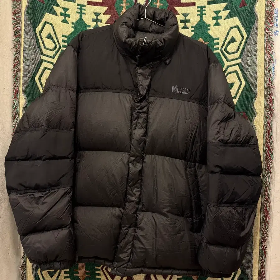 노스랜드 블랙 구스다운 패딩 XL/105