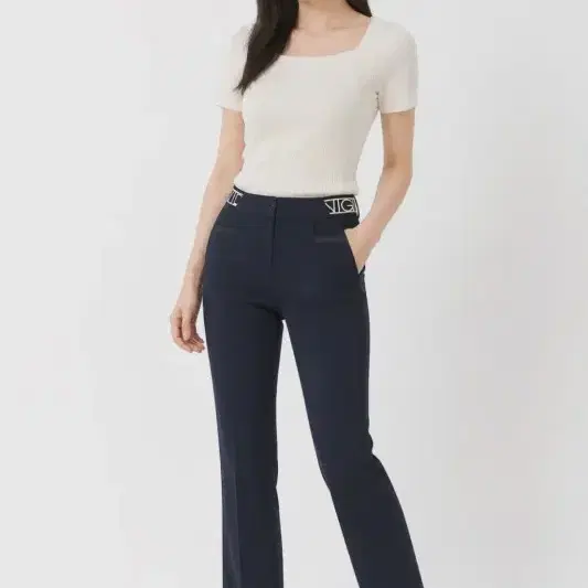 여29-30/와이드앵글 23FW 밴딩 골프 팬츠