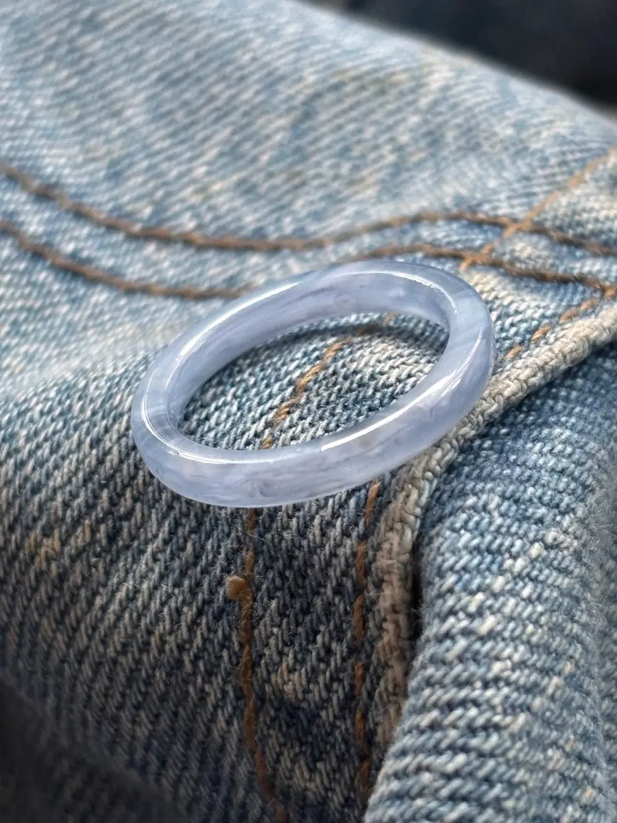vintage sky bluish origanic ring