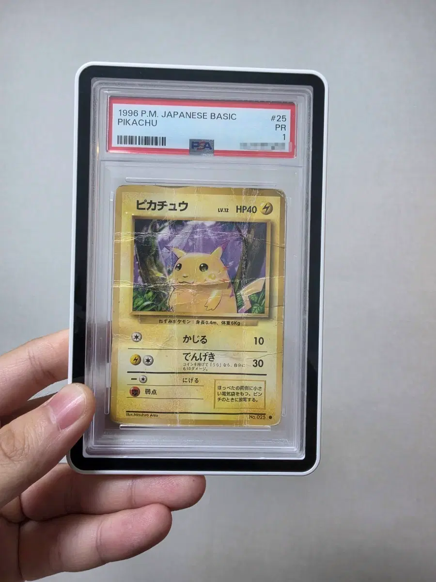 1996 포켓몬스터 카드 베이식 세트 피카츄 PSA 1등급