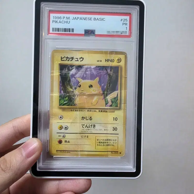 1996 포켓몬스터 카드 베이식 세트 피카츄 PSA 1등급