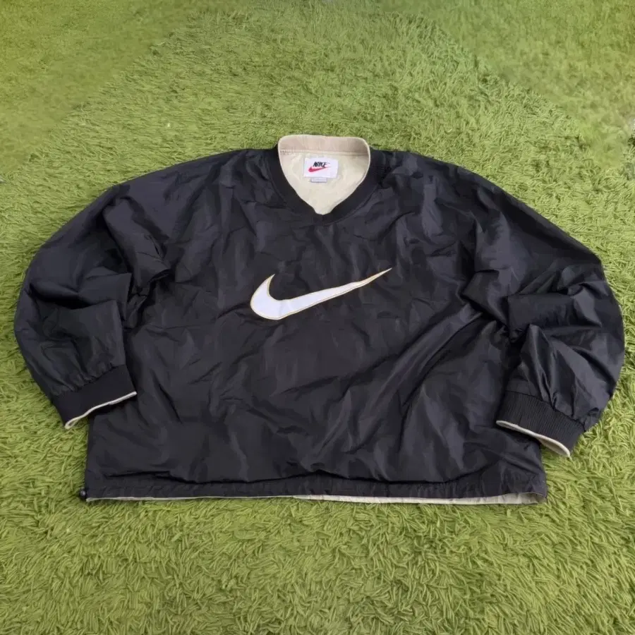 (XL) 나이키 90's 올드스쿨 빅스우시 양면 웜업 바람막이 아노락