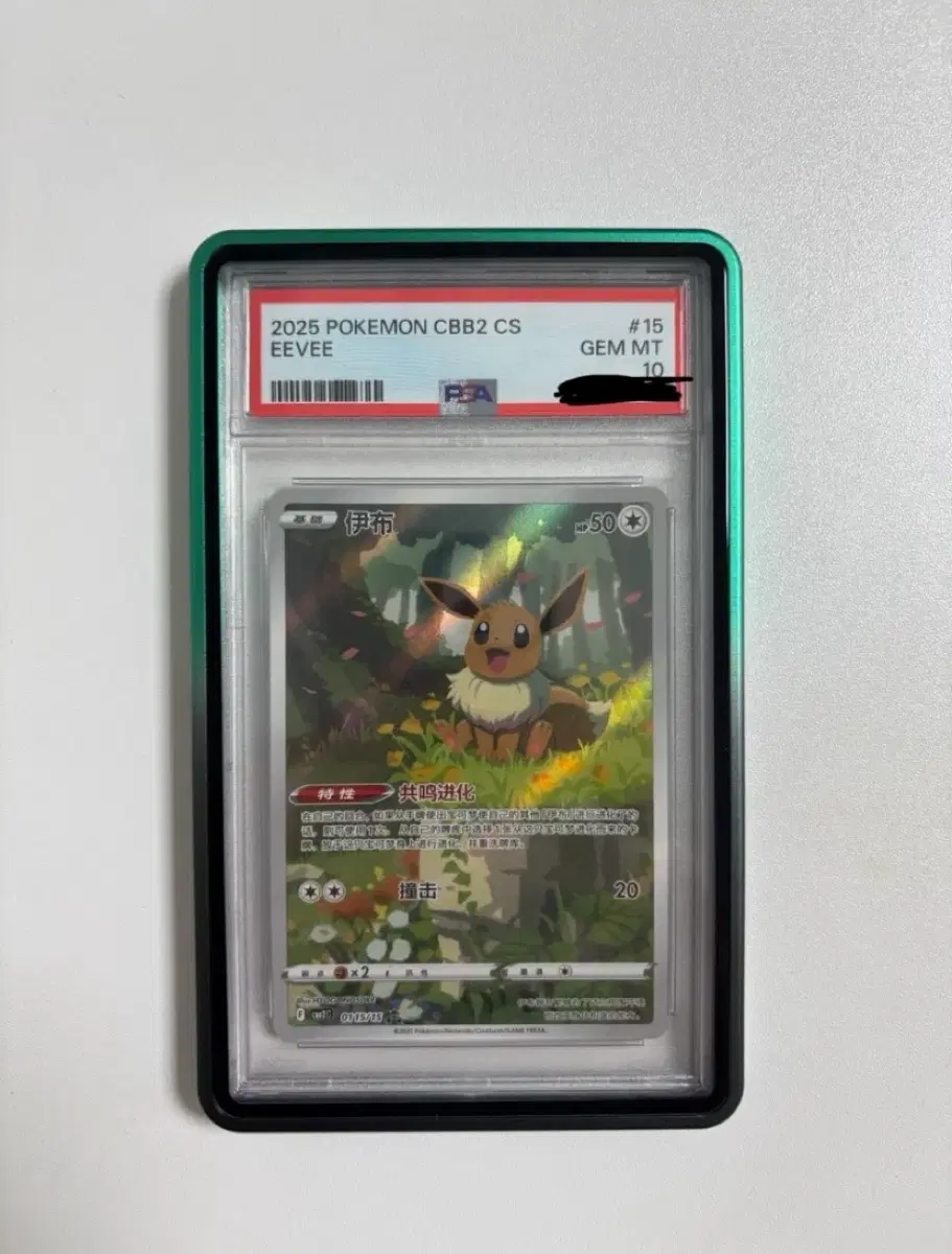 포켓몬스터 중판한정일러 이브이 ar psa 10