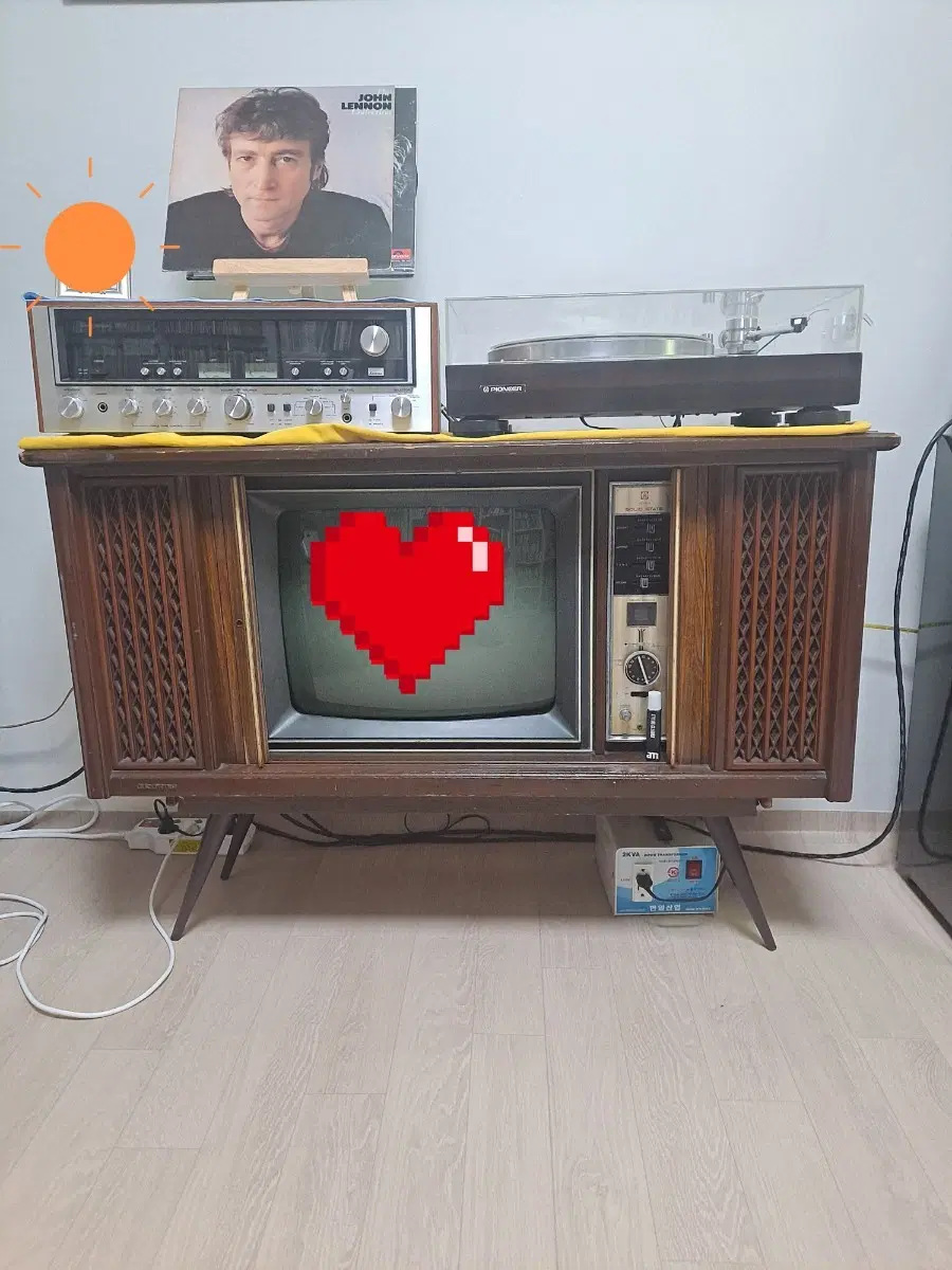 (희귀골동품) 금성골드스타 자바라TV