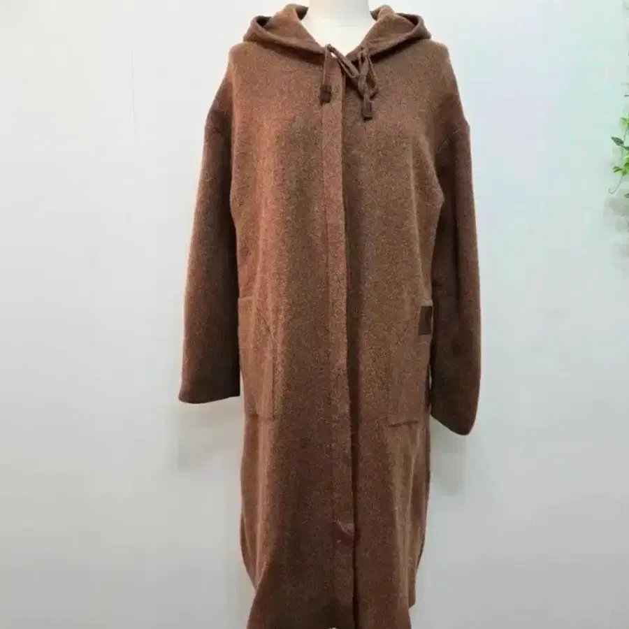 한섬 SJSJ 20'FW 캐시미어 블렌드 후드 롱 자켓