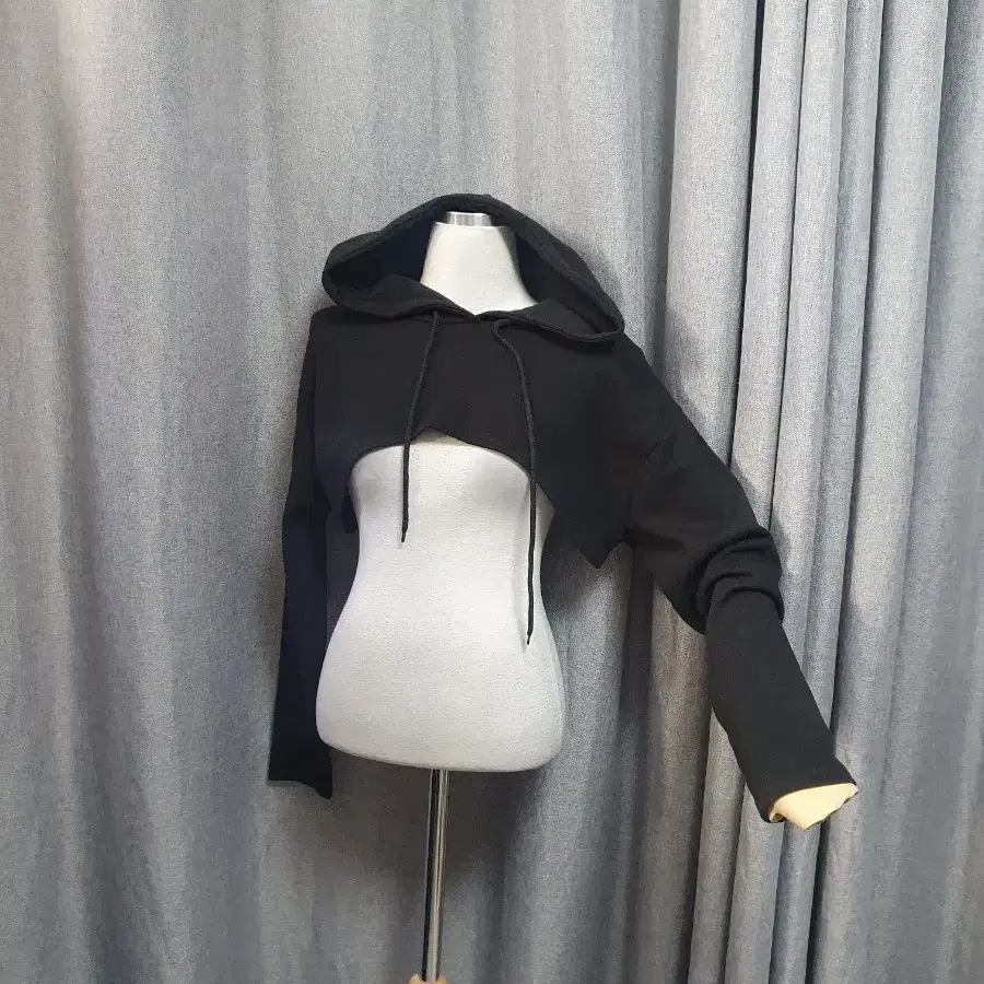 후드 레이어드 티셔츠