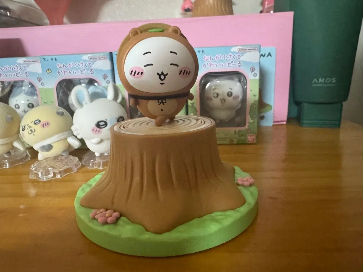 먼작귀 치이카와 너구리 스탬프 피규어