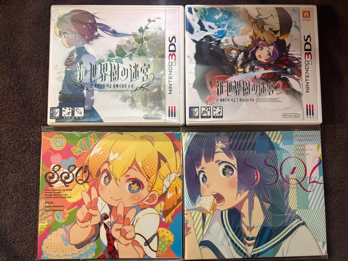 3ds 신 세계수의 미궁 1/2 (ost cd 포함)