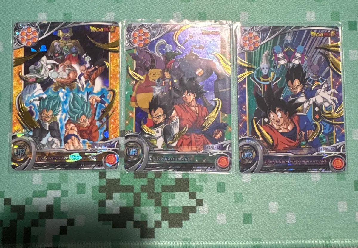 드래곤볼 카드 UR 3장