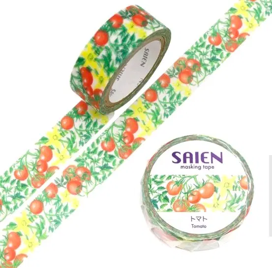 SAIEN 마스킹 테이프 토마토 15mm 분할판매합니다.