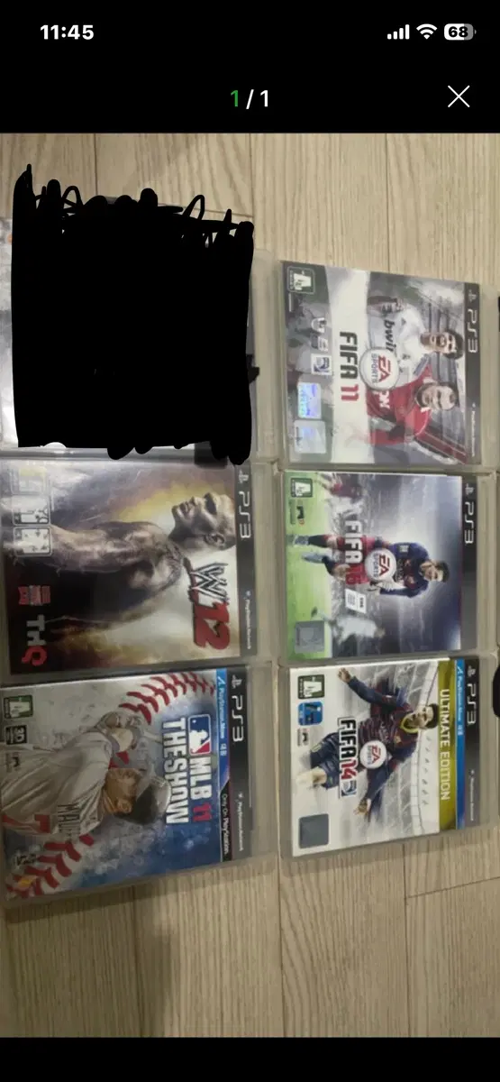 플스3 피파 11 14 16와 wwe mlb 게임 타이틀 일괄판매(서비스 cd4개 드려요)