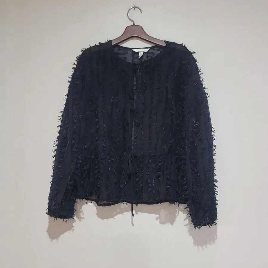 h&m 깃털 프릴 가디건