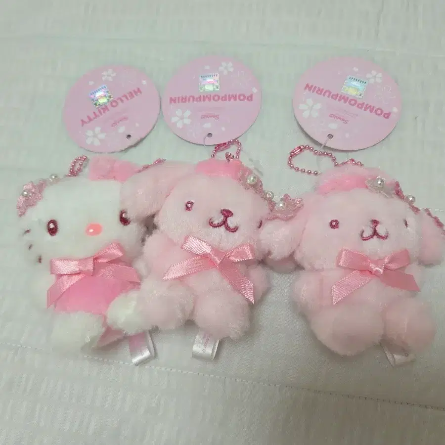 벚꽃 헬로키티, 폼폼푸린, 산리오, 벚꽃 산리오, 벚꽃 인형 키링
