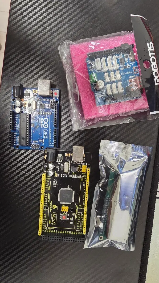 아두이노 우노 R3 보드, 다이나믹셀 쉴드, LCD 모듈, Keyestudio Mega 2560 R3까지 일괄 판매합니다