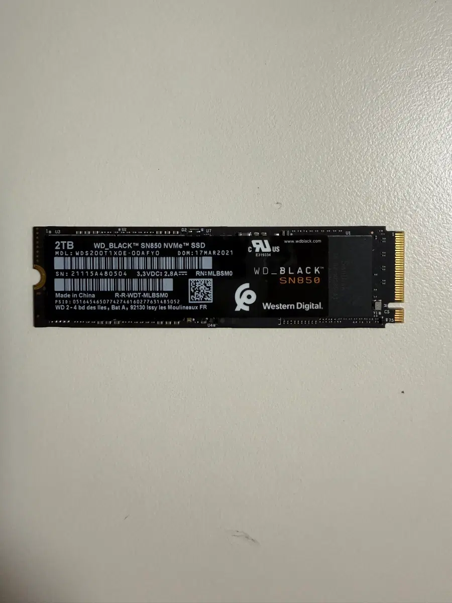 WD BLACK SN850 2TB NVME SSD GEN4 (내용필독)