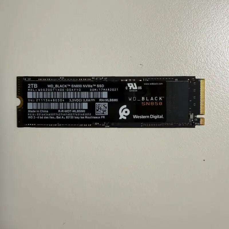 WD BLACK SN850 2TB NVME SSD GEN4 (내용필독)