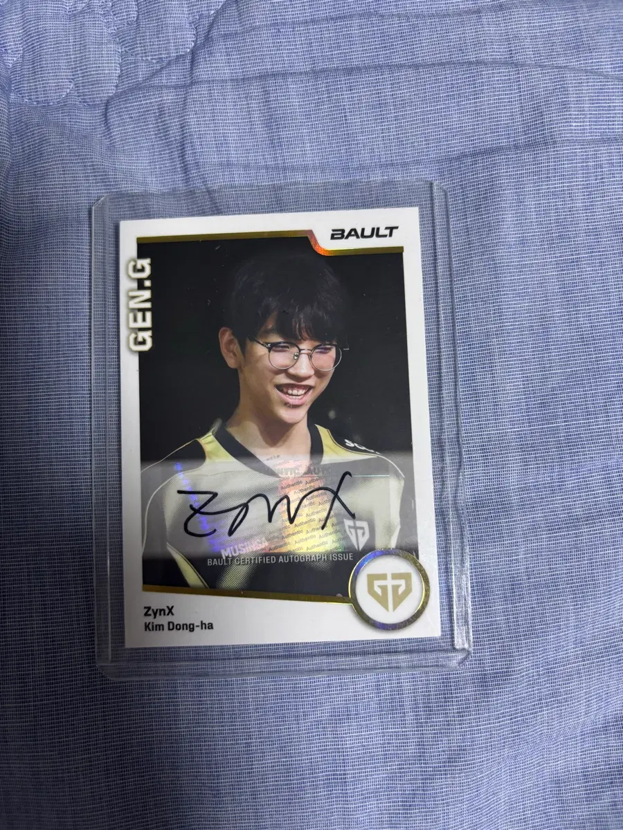 발로란트 Bault 카드 찡스 친필싸인