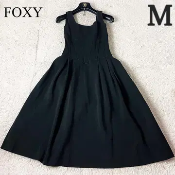폭시 원피스 매직 드레스 A라인 슬리브리스 블랙 M
