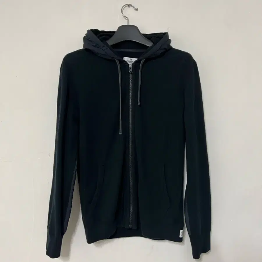 Reigning Champ 레이닝챔프 하이브리드 나일론 패널 후드 집업 Hybrid Zip Hoodie Black Msize
