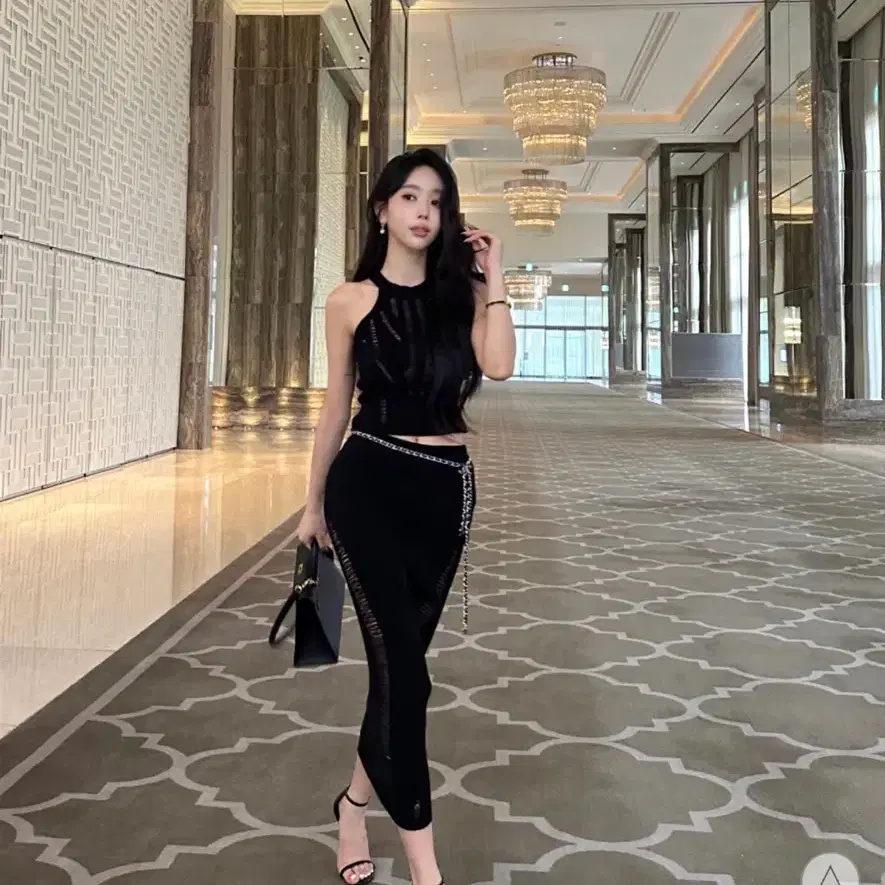 엉넬 스커트티세트