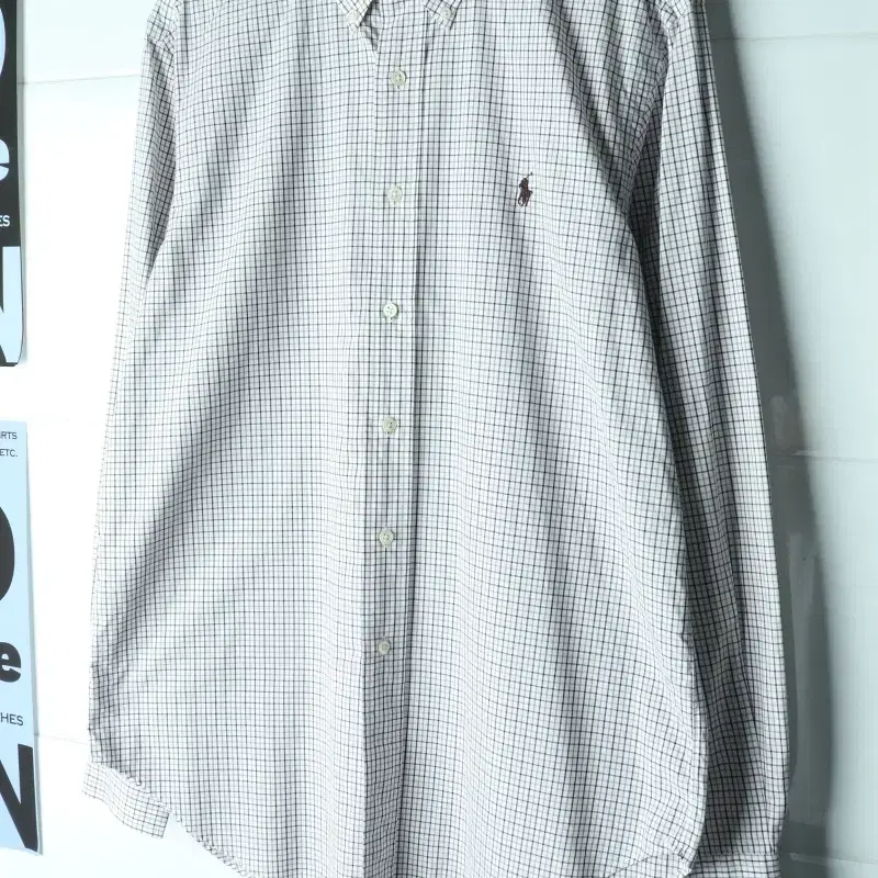 (L-XL) 폴로 랄프로렌 셔츠 남방 USA 잔체크 베이지-H39865