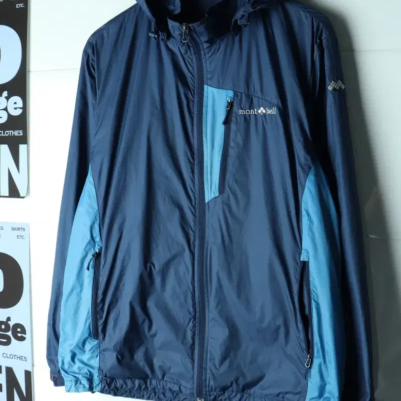 (XL-2XL) 몽벨 집업 바람막이 점퍼자켓 기능성 나일론-H39908