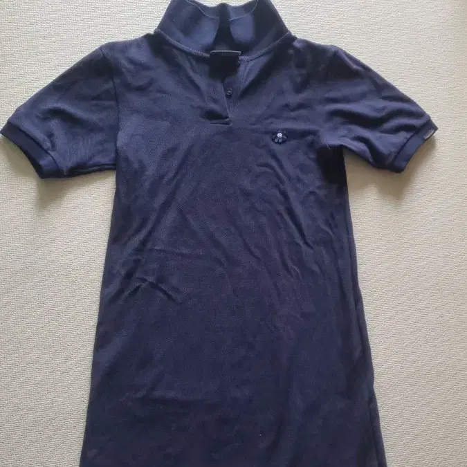 타미힐피거 여성 반팔 카라 원피스 네이비