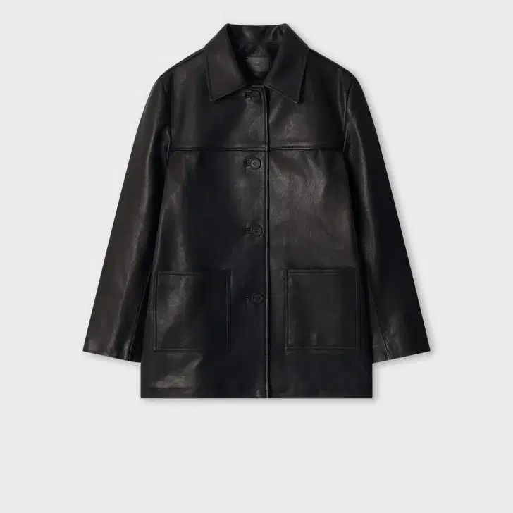 Ore 90s Mood Lambskin Jacket Black 오어 가죽 자켓